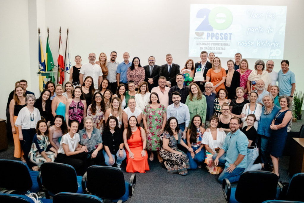 Evento celebra 20 anos do Mestrado Profissional em Saúde e Gestão do Trabalho da Univali