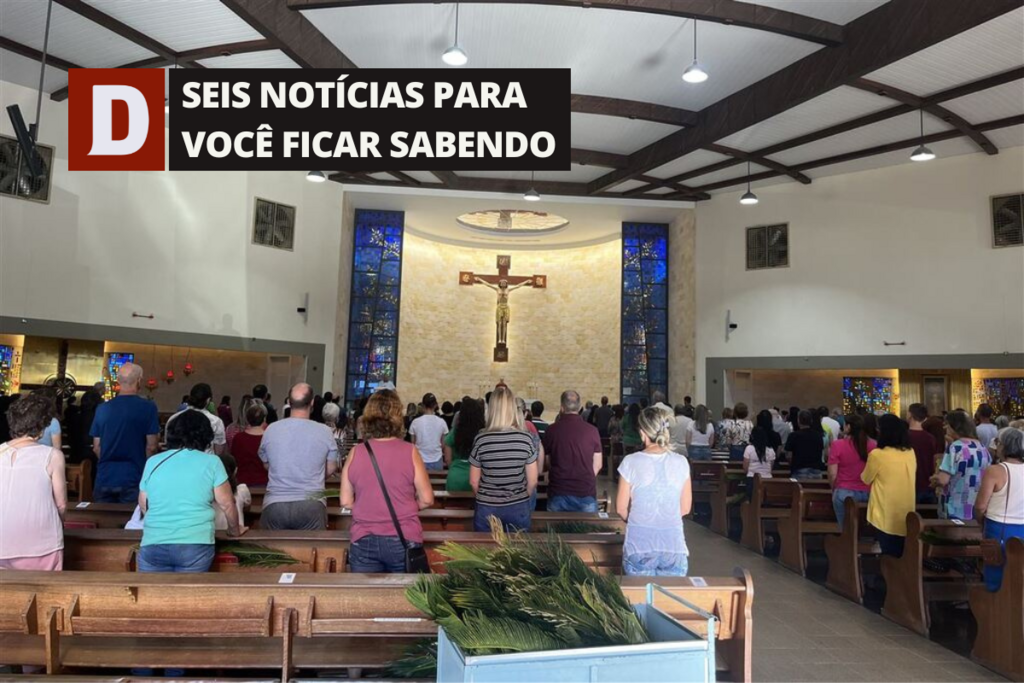 Programação da Semana Santa reúne fiéis em igrejas católicas de Santa Maria e outras 5 notícias