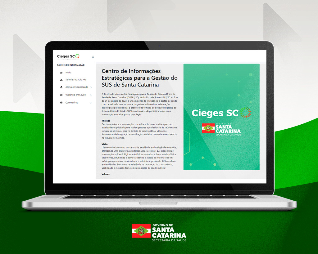 Governo do Estado lança plataforma digital com informações sobre a saúde pública catarinense