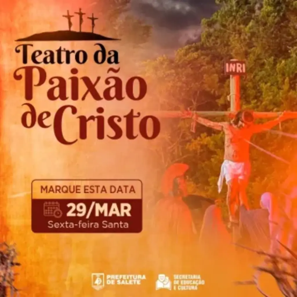 Espetáculo da Paixão de Cristo acontece nesta sexta-feira em Salete