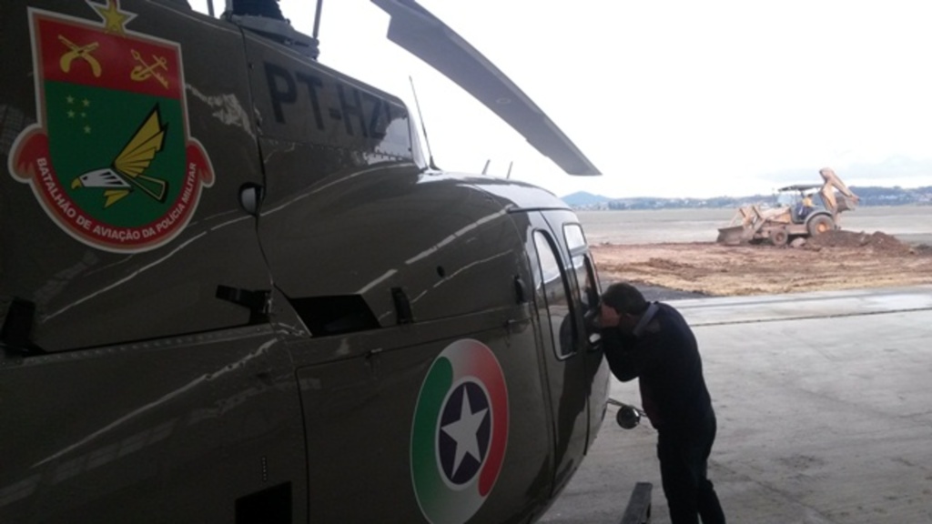 Helicóptero da Polícia Militar coloca a Serra Catarinense em situação privilegiada no Brasil