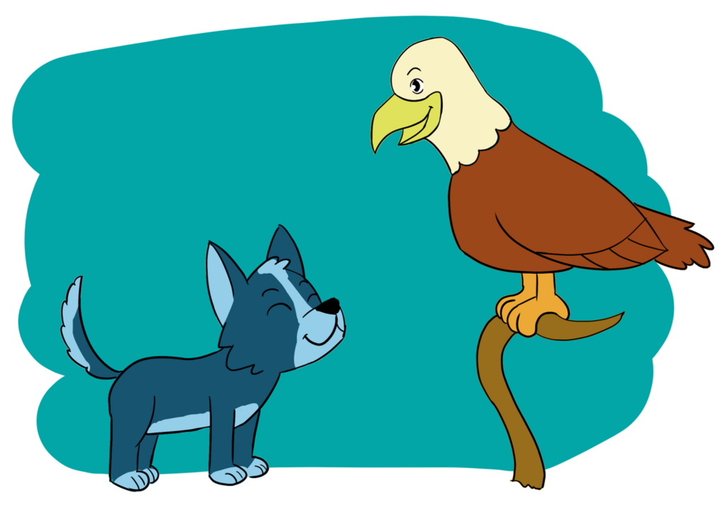 Ilustração: Divulgação DP - O cusco Ladino e o gavião Bombachinha (imagem) são alguns dos personagens que aparecem nas histórias