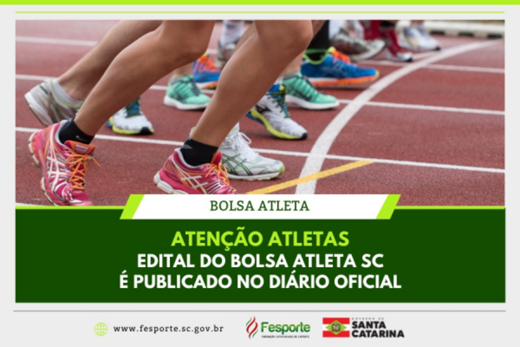 FESPORTE DIVULGA EDITAL DO PROGRAMA BOLSA-ATLETA PARA 2024
