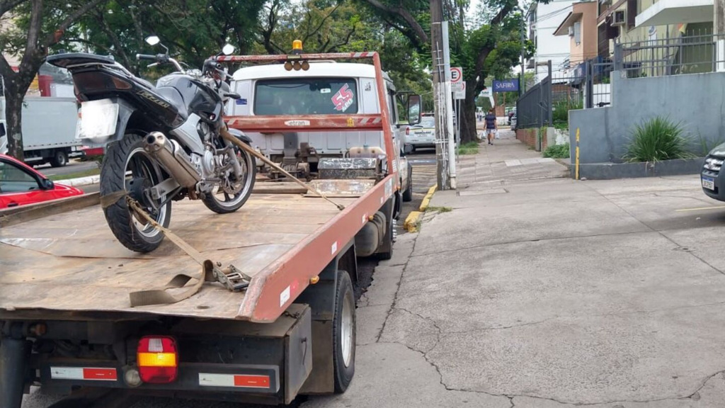 Motocicleta roubada é localizada na região oeste de Santa Maria
