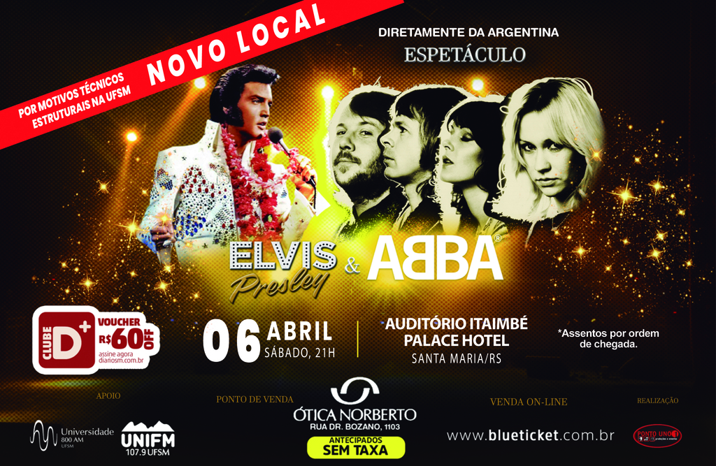 Espetáculo Elvis e ABBA promete muita nostalgia no Itaimbé Palace Hotel