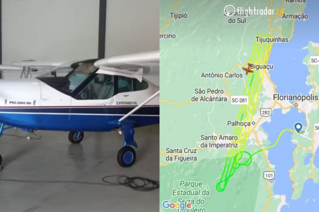 Aeronave que desapareceu em SC é localizada; piloto é encontrado vivo