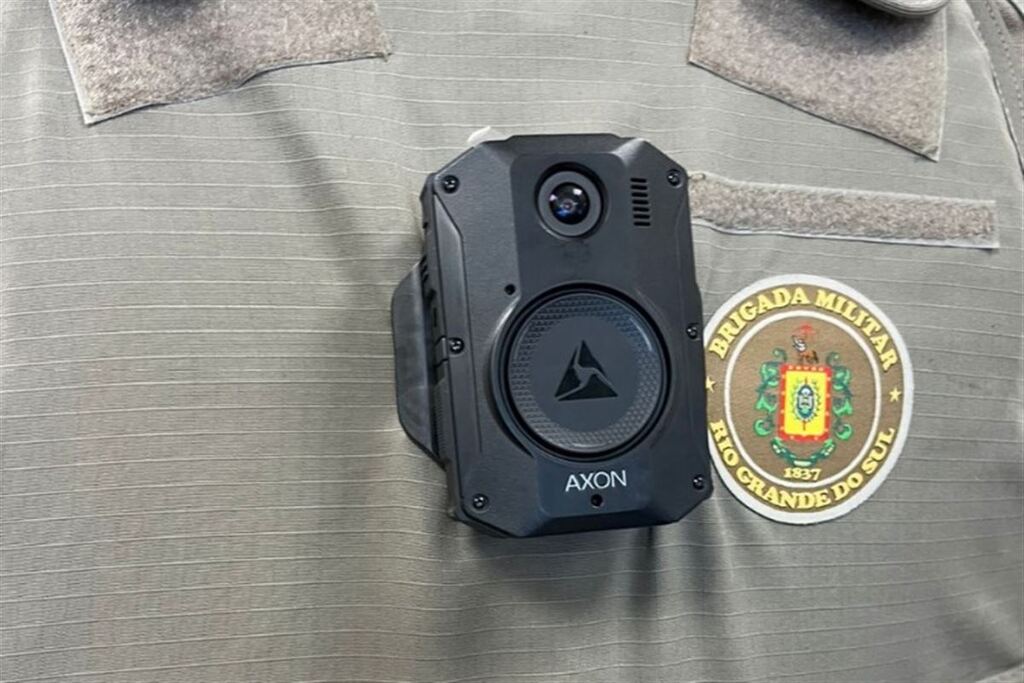 Foto: Divulgação/SSP - Câmeras corporais serão utilizadas pela Brigada Militar e Polícia Civil
