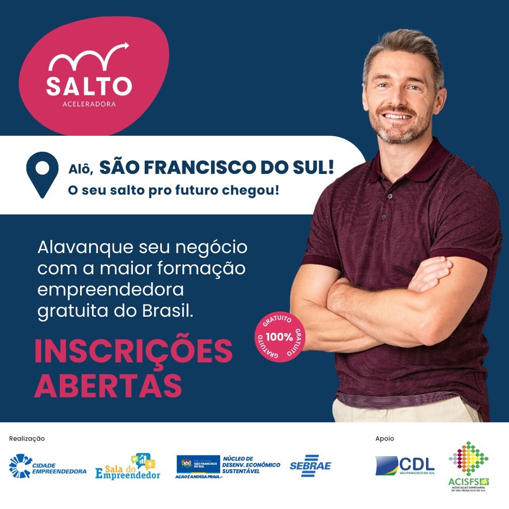 Formação empreendedora gratuita para pequenos negócios abre inscrições para turma em São Francisco do Sul