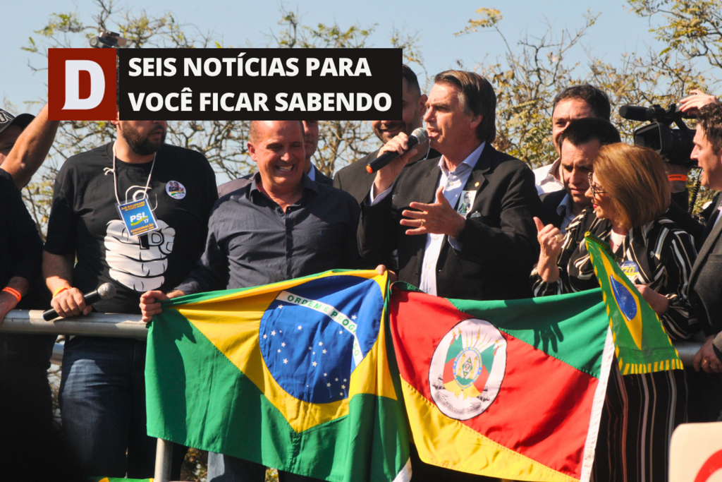 título imagem Ex-presidente Bolsonaro vem a Santa Maria em maio e outras 5 notícias