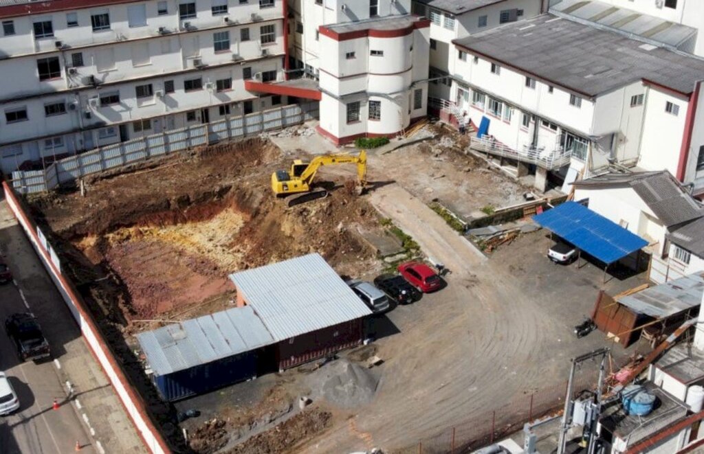 Começam as construções de novos leitos de UTI no Hospital Nossa Senhora dos Prazeres, em Lages