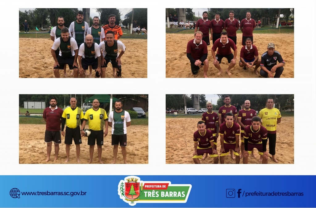 Confira os resultados do Campeonato Municipal de Futebol de Areia de Três Barras