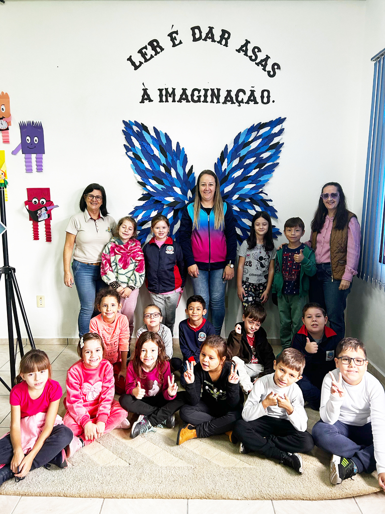 Escola Municipal de Piratuba, Amélia Poletto Hepp, faz Momento Literário para os alunos