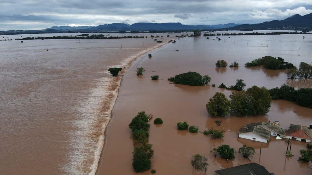 Foto: Prefeitura de Agudo (Reprodução) - O nível do rio Jacuí elevou e tem causado transtornos em Agudo.