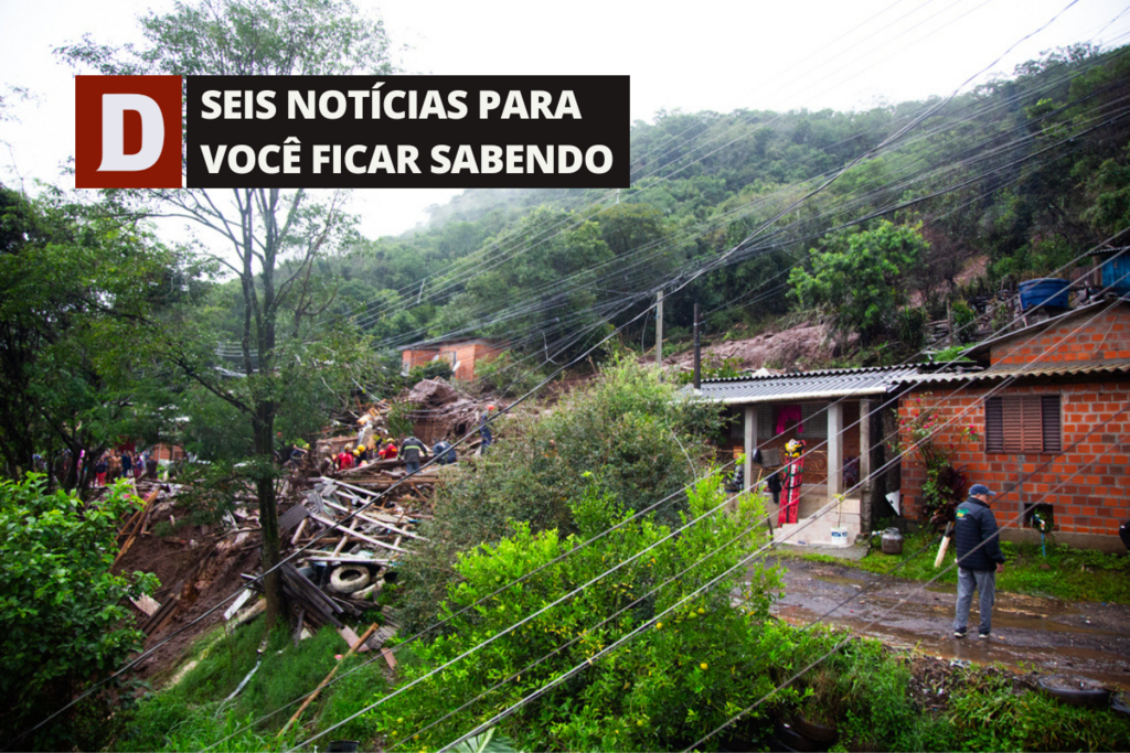 Prefeitura de Santa Maria confirma segunda morte em deslizamento de terra no Morro do Cechella e outras 5 notícias