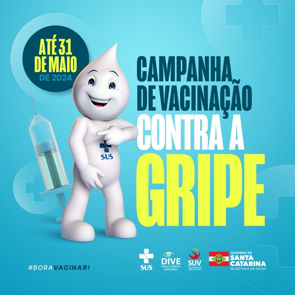 VACINA DA GRIPE É LIBERADA PARA TODA A POPULAÇÃO ACIMA DE SEIS MESES DE IDADE