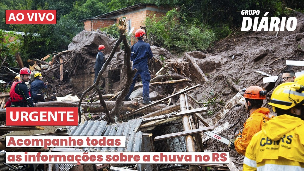 AO VIVO: acompanhe a cobertura dos estragos da chuva em Santa Maria e região