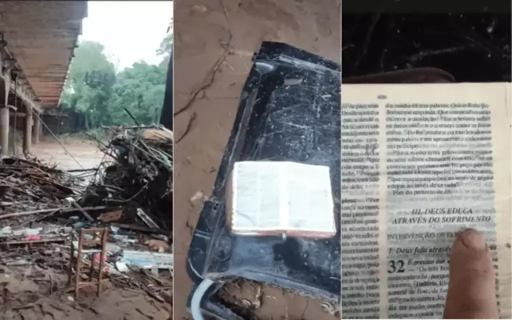 Bíblia é encontrada intacta em meio à tragédia no Rio Grande do Sul