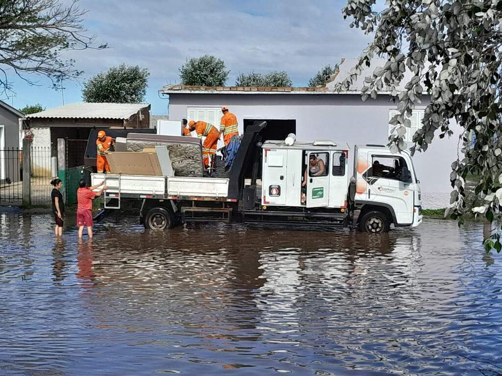 Divulgação - A Prefeitura de Pelotas solicitou apoio à Ecosul para auxiliar na retirada de moradores das zonas próximas à Lagoa dos Patos e ao Canal São Gonçalo
