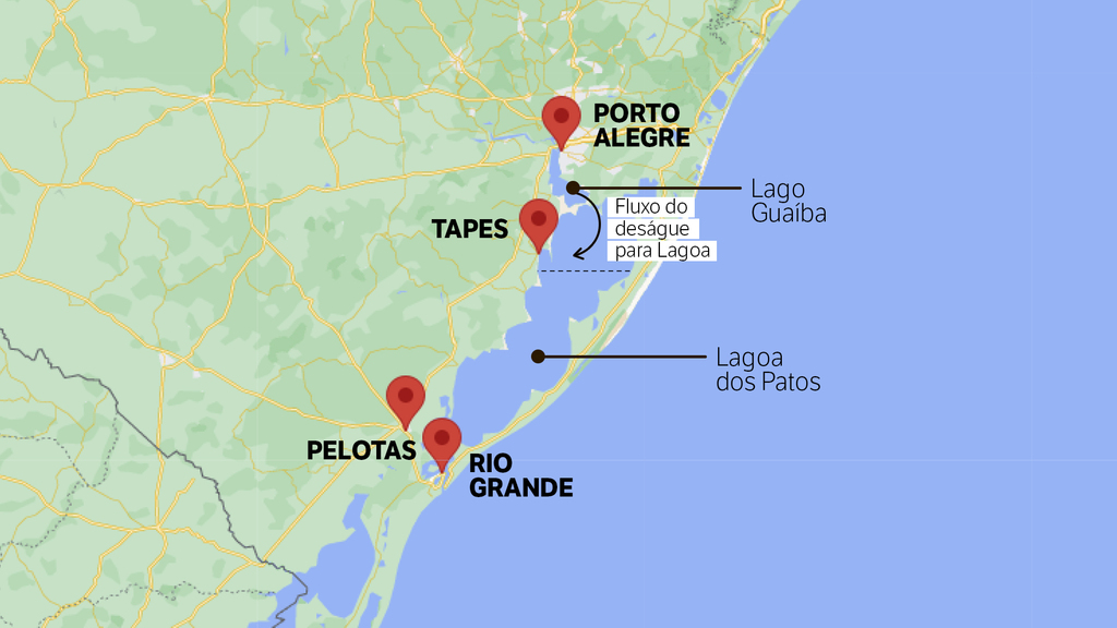 Deságue do Guaíba na Lagoa dos Patos deverá ocorrer de forma gradual, estima Agência da Lagoa Mirim