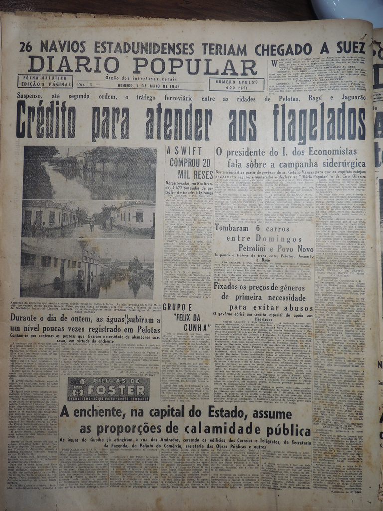 Pelotas, 1941: entenda como foi a última grande enchente na cidade