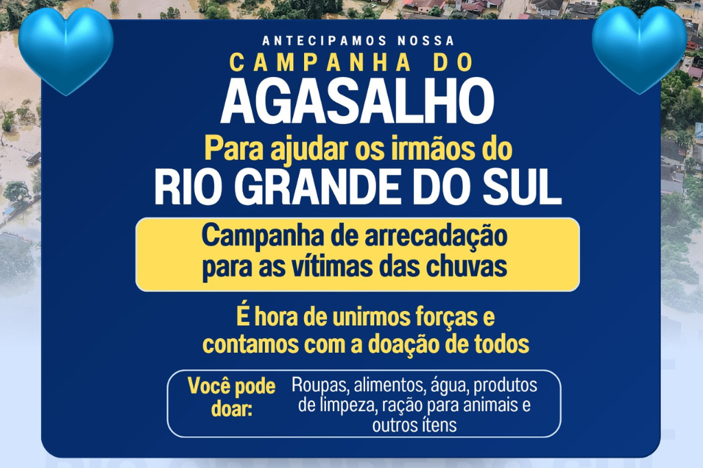 Fernando Magazine antecipa campanha do agasalho em prol das famílias do Rio Grande do Sul