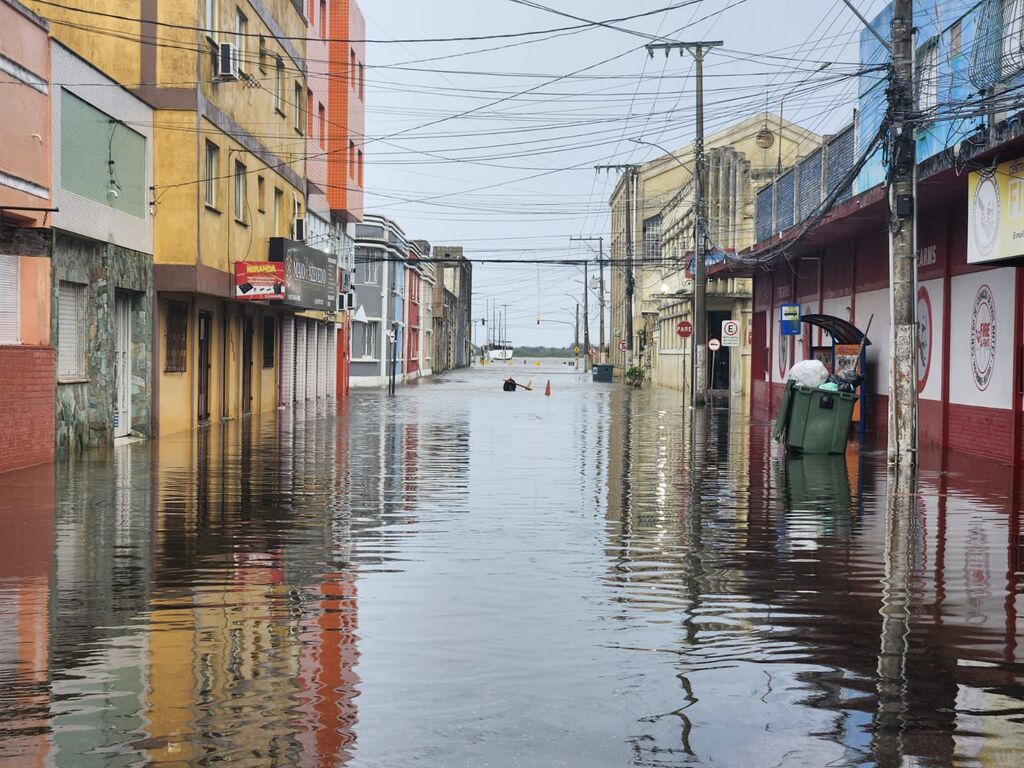 Foto: Divulgação - PMRG - Várias vias da cidade estão inundadas
