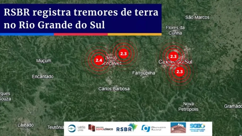 Tremores atingem pelo menos 3 cidades do Rio Grande do Sul