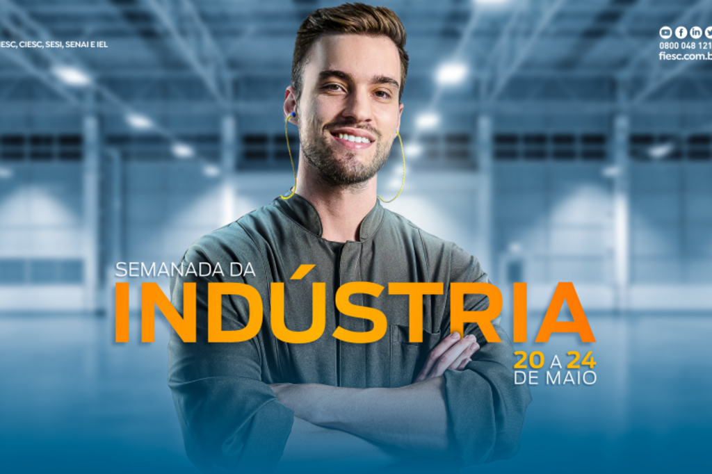 Fiesc promove Semana da Indústria em Santa Catarina de 20 a 24 de maio