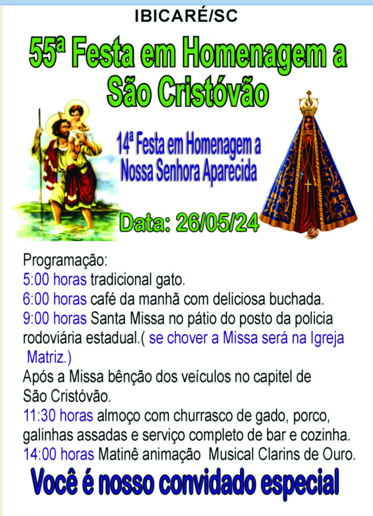 55ª FESTA EM HOMENAGEM A SÃO CRISTÓVÃO