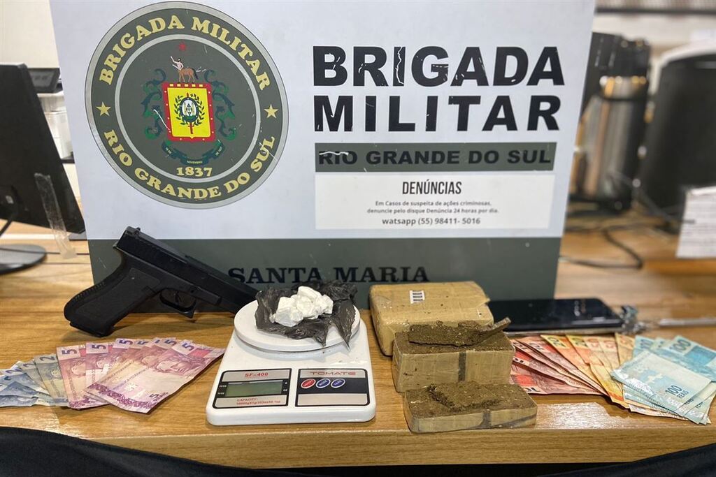 título imagem Homem é preso por tráfico de drogas no Bairro Itararé em Santa Maria