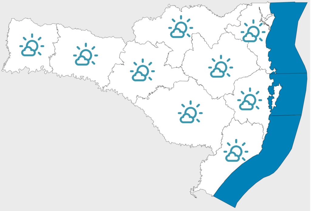 Confira a previsão do tempo para o início desta semana