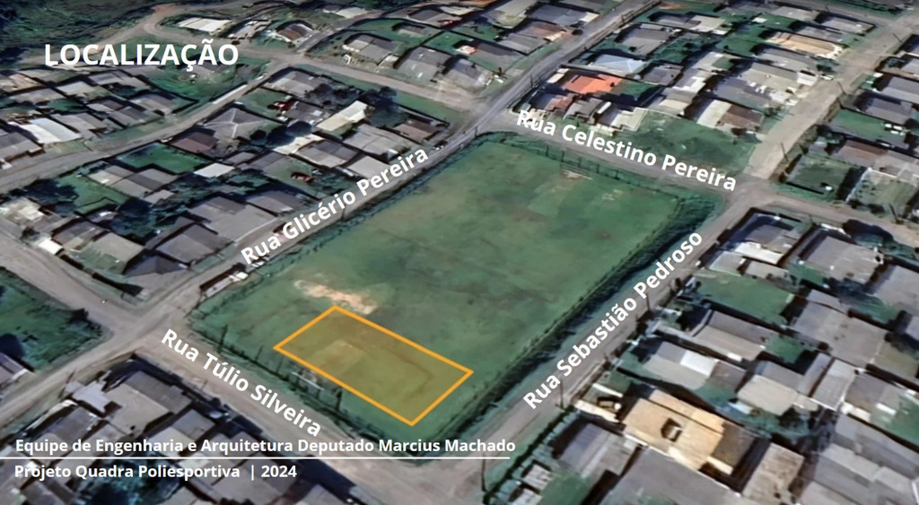 Comunidade do bairro São Luiz acata projeto de quadra poliesportiva