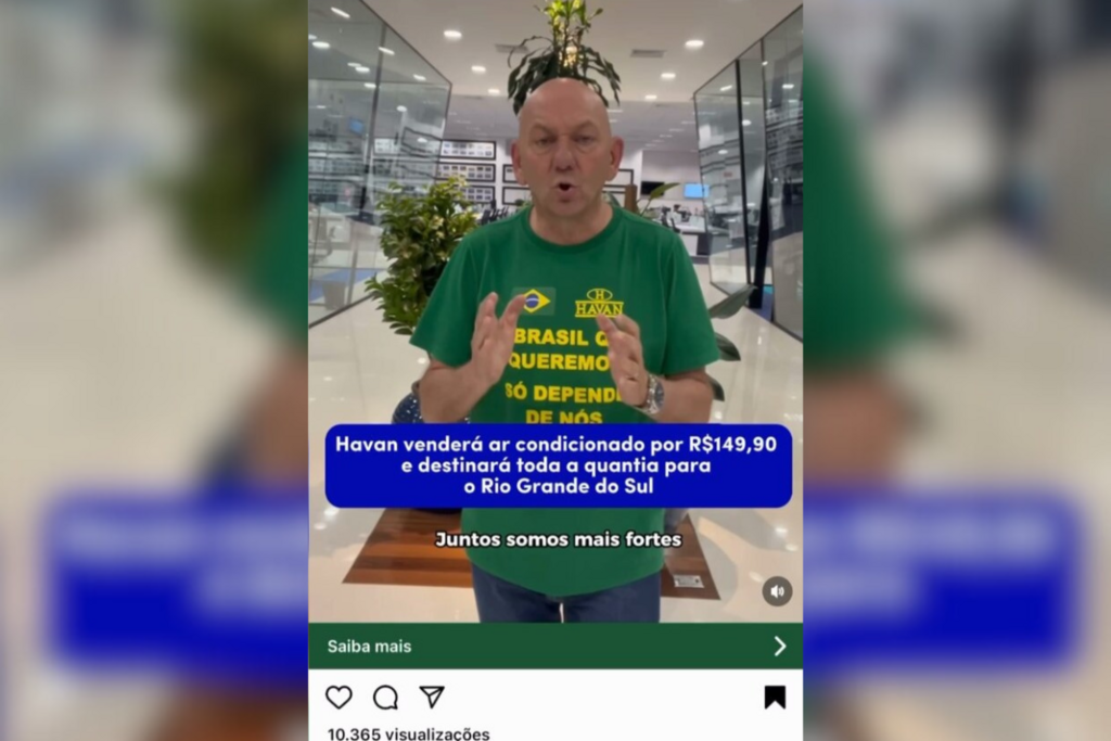 Foto: Divulgação - O vídeo é manipulado mostra Hang divulgando a falsa promoção.