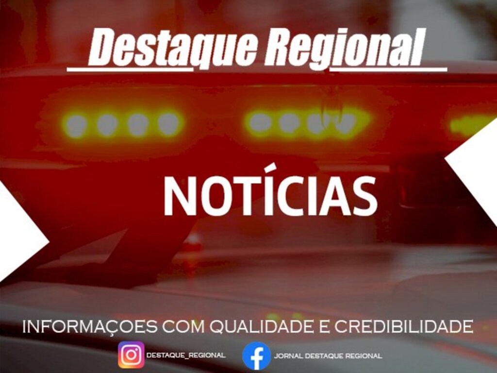 Colisão transversal é registrada