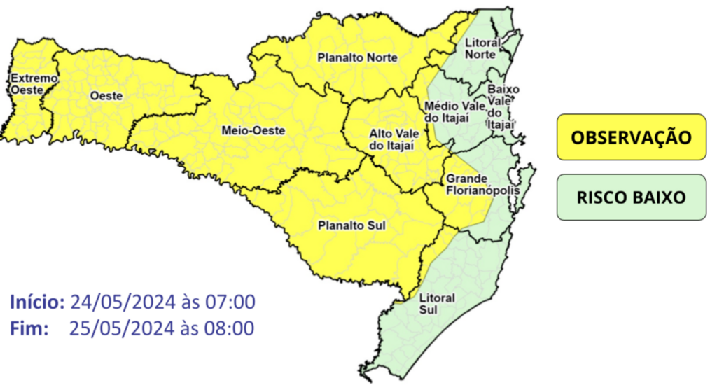 Alerta para declínio acentuado das temperaturas entre a sexta e o sábado