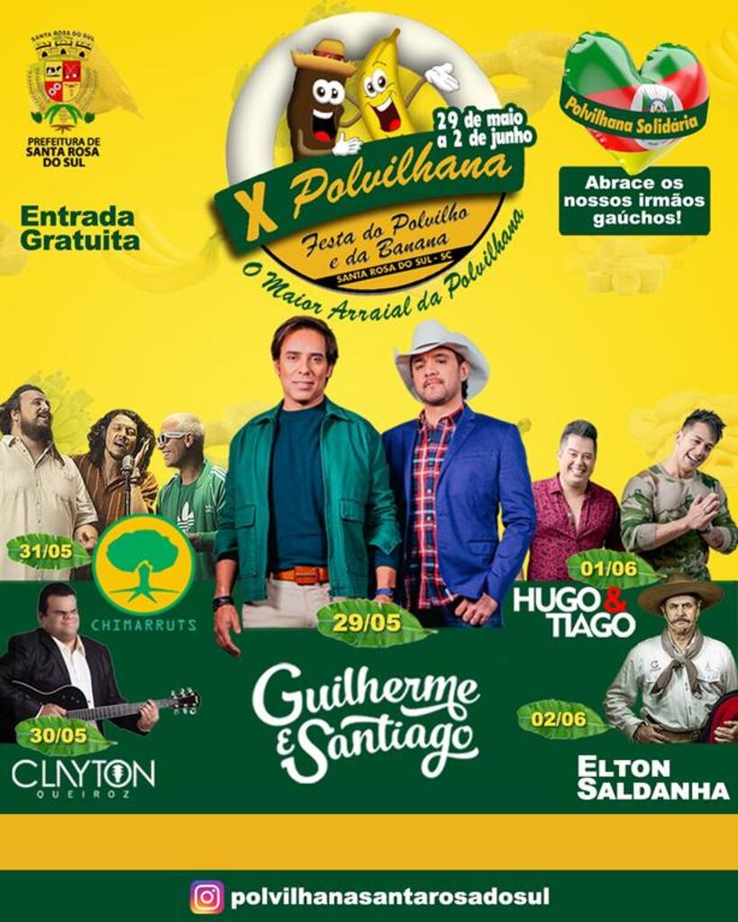 X POLVILHANA DE SANTA ROSA DO SUL  ALIA CULTURA E SOLIDARIEDADE  EM AUXÍLIO AO POVO GAÚCHO