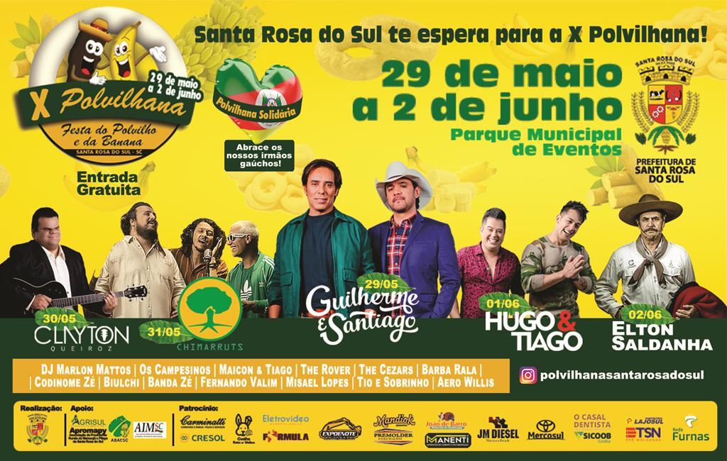 X POLVILHANA DE SANTA ROSA DO SUL  ALIA CULTURA E SOLIDARIEDADE  EM AUXÍLIO AO POVO GAÚCHO