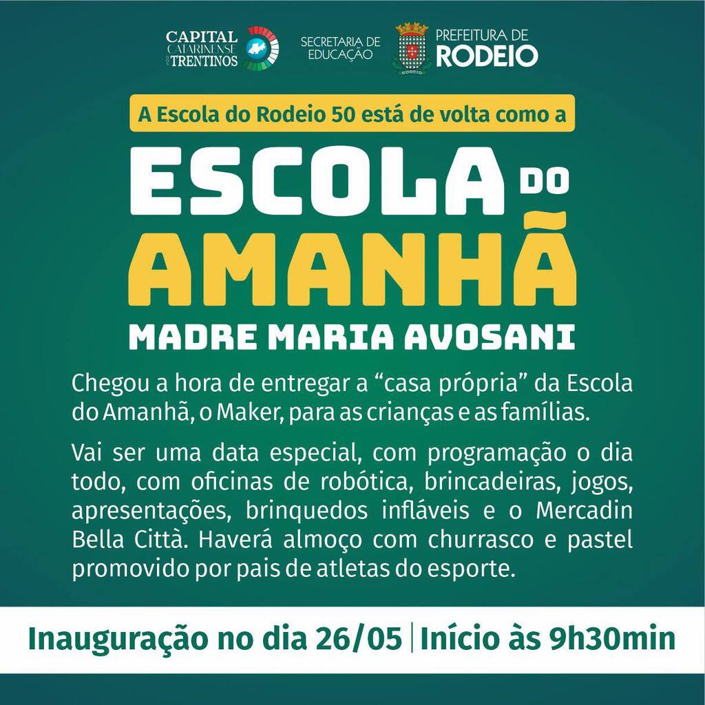 Inauguração da casa própria do projeto Escola do Amanhã