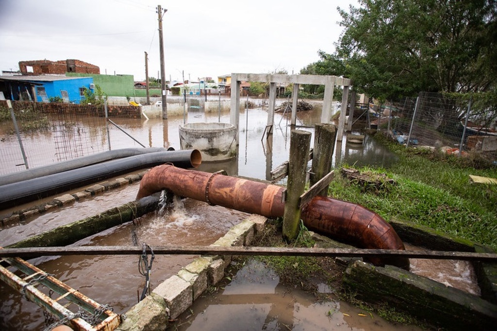 Foto:Gustavo Vara - No sábado, o Município restabeleceu a energia elétrica, a religação dos painéis, e, consequentemente, o funcionamento da Casa de Bombas
