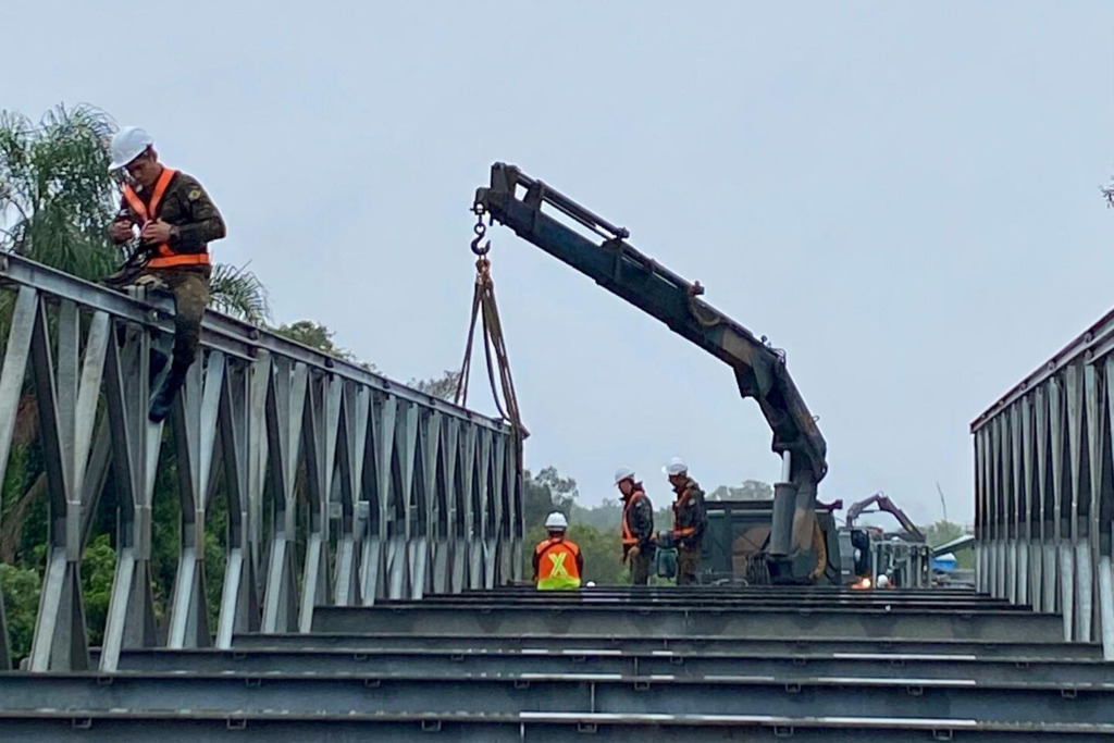 Ponte móvel entre Santa Maria e Quarta Colônia deve ser entregue na quarta-feira, atualiza Exército