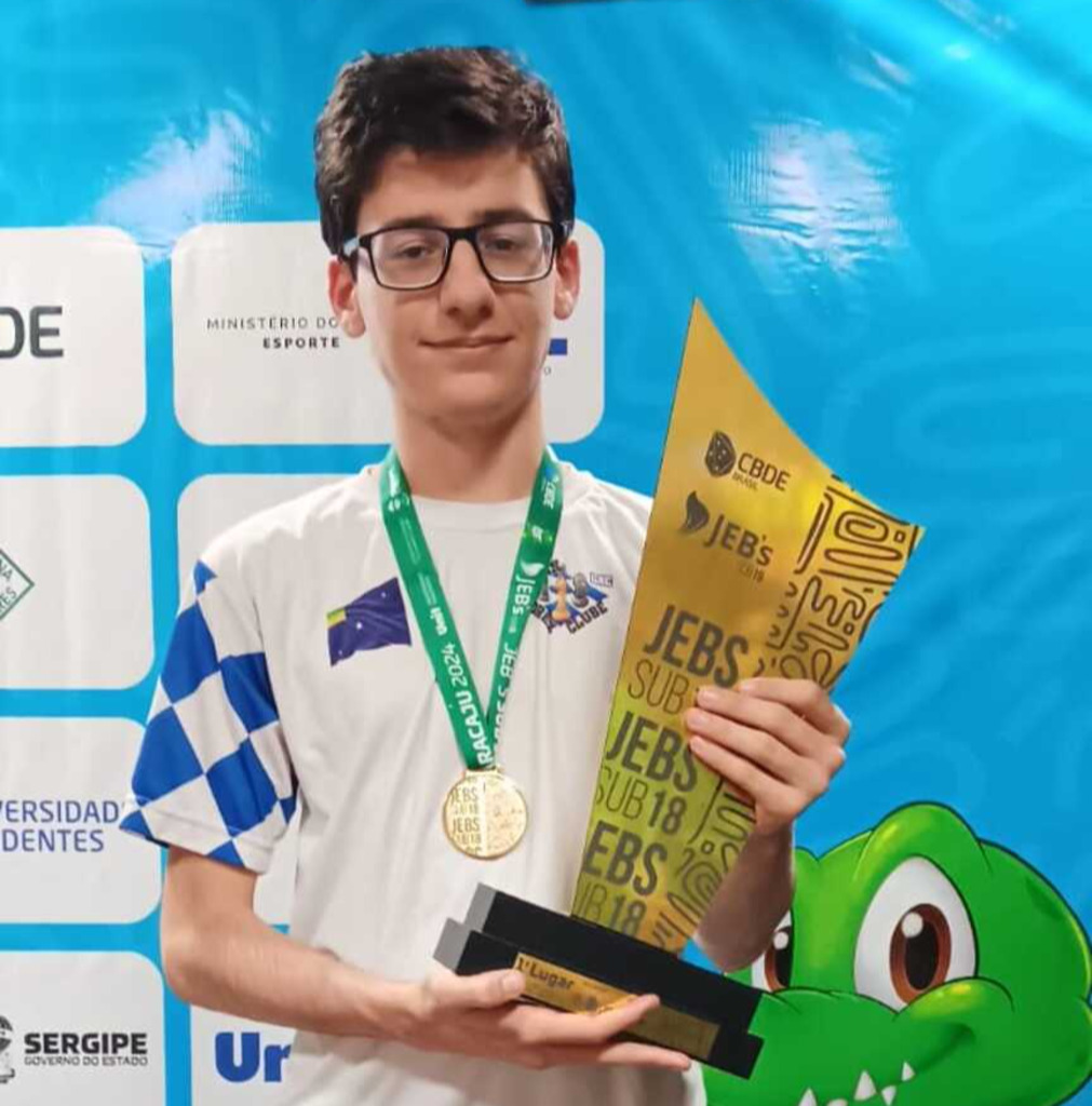 Gustavo é Campeão Brasileiro por Equipes no JEBS 2024