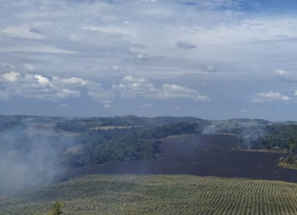 Incêndio em lavoura