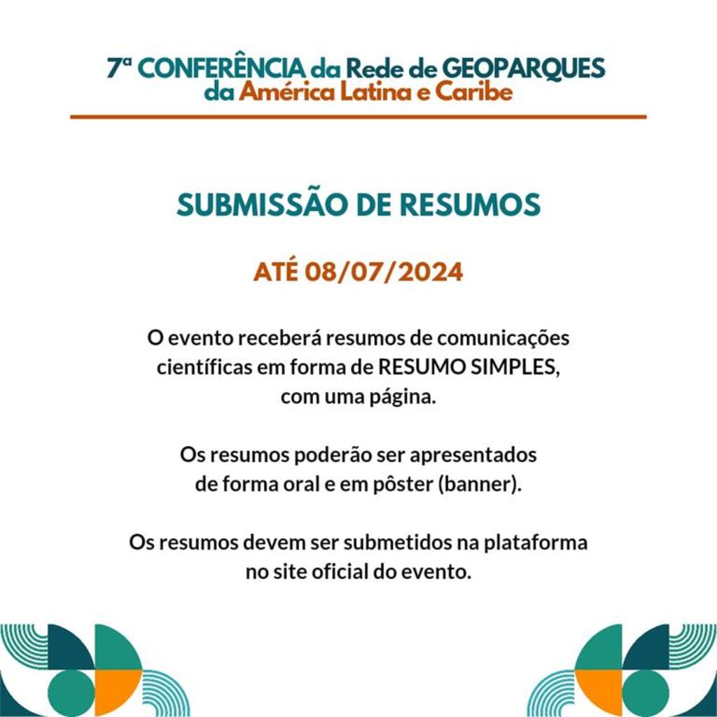 7ª CONFERÊNCIA DA REDE DE GEOPARQUES  DA AMÉRICA LATINA E CARIBE ACONTECE EM JULHO