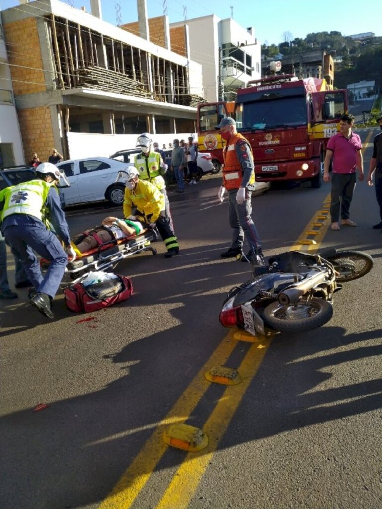 Motociclista ferido