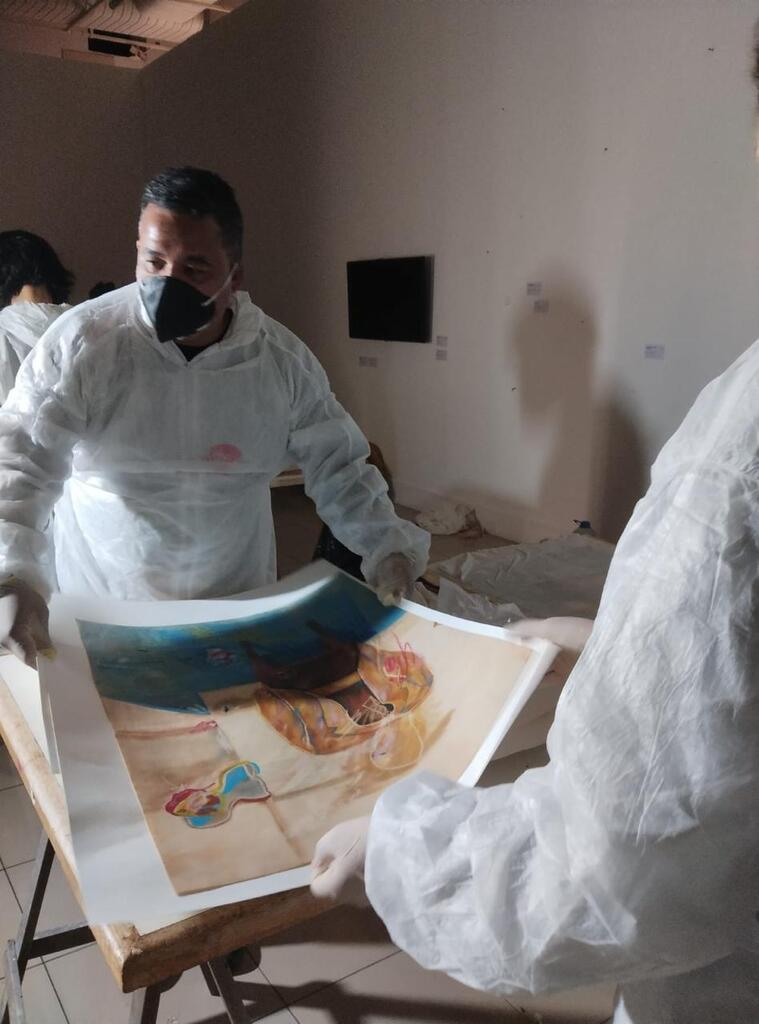 Divulgação PET-CR - Especial DP - O foco do trabalho é no salvamento de obras de arte em papel