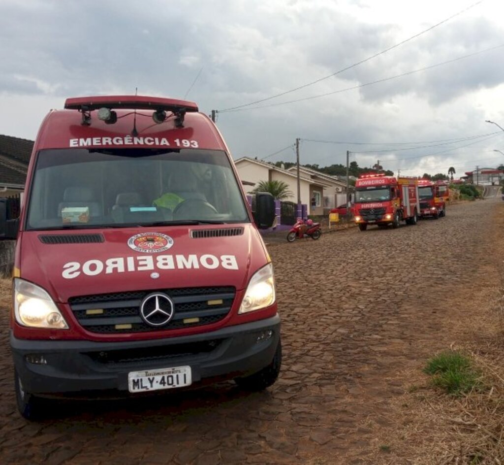 Princípio de incêndio em residência