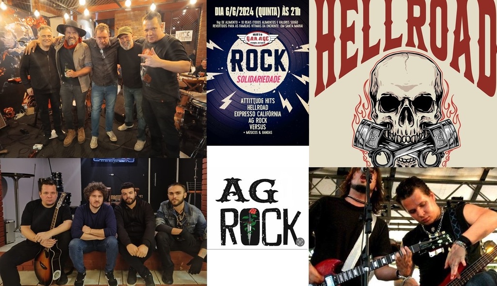 Música e ajuda: rock e solidariedade se encontram nesta quinta-feira no Moto Garage