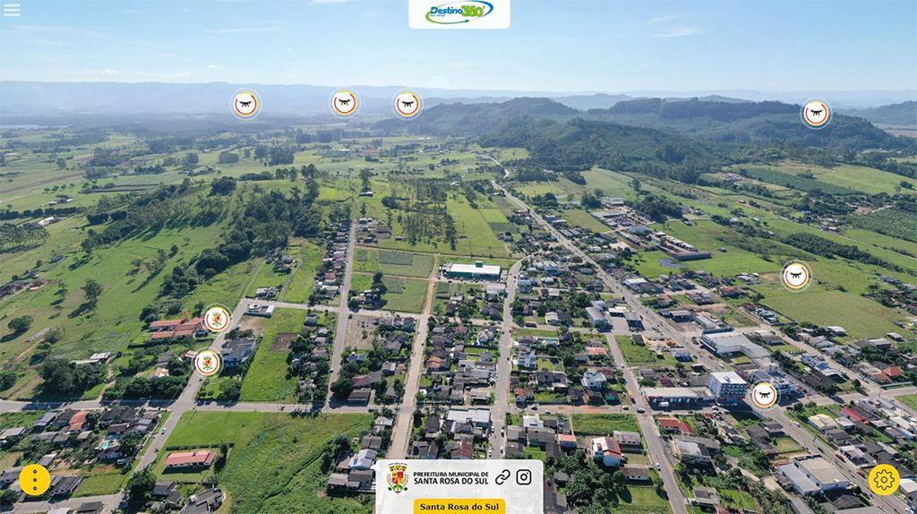 SANTA ROSA DO SUL INOVA E LANÇA TOUR  VIRTUAL POR SUAS COMUNIDADES