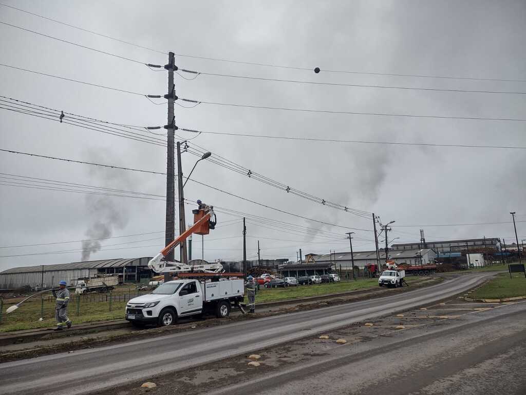 Lâmpadas de sódio estão sendo substituídas por LED em Otacílio Costa