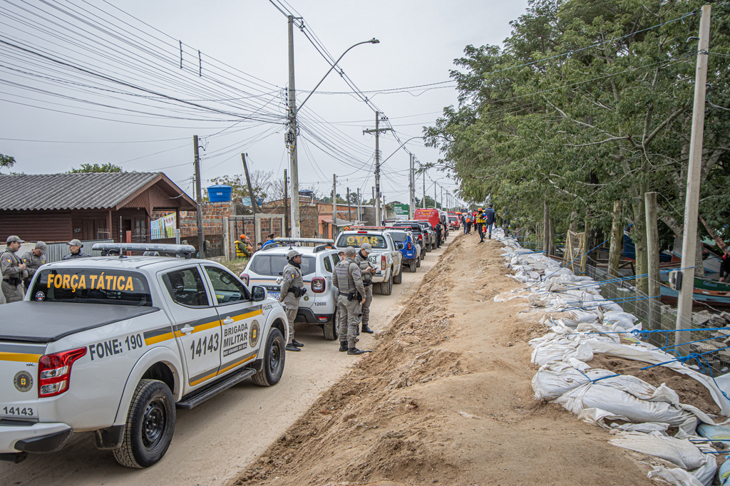 Foto: Volmer Perez - Forças de segurança se uniram em ações preventivas nas áreas atingidas